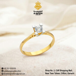 Solitaire Ring With Zircon