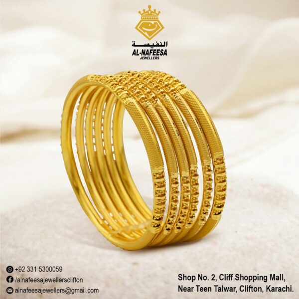 Four + Two Bangles Set Plain